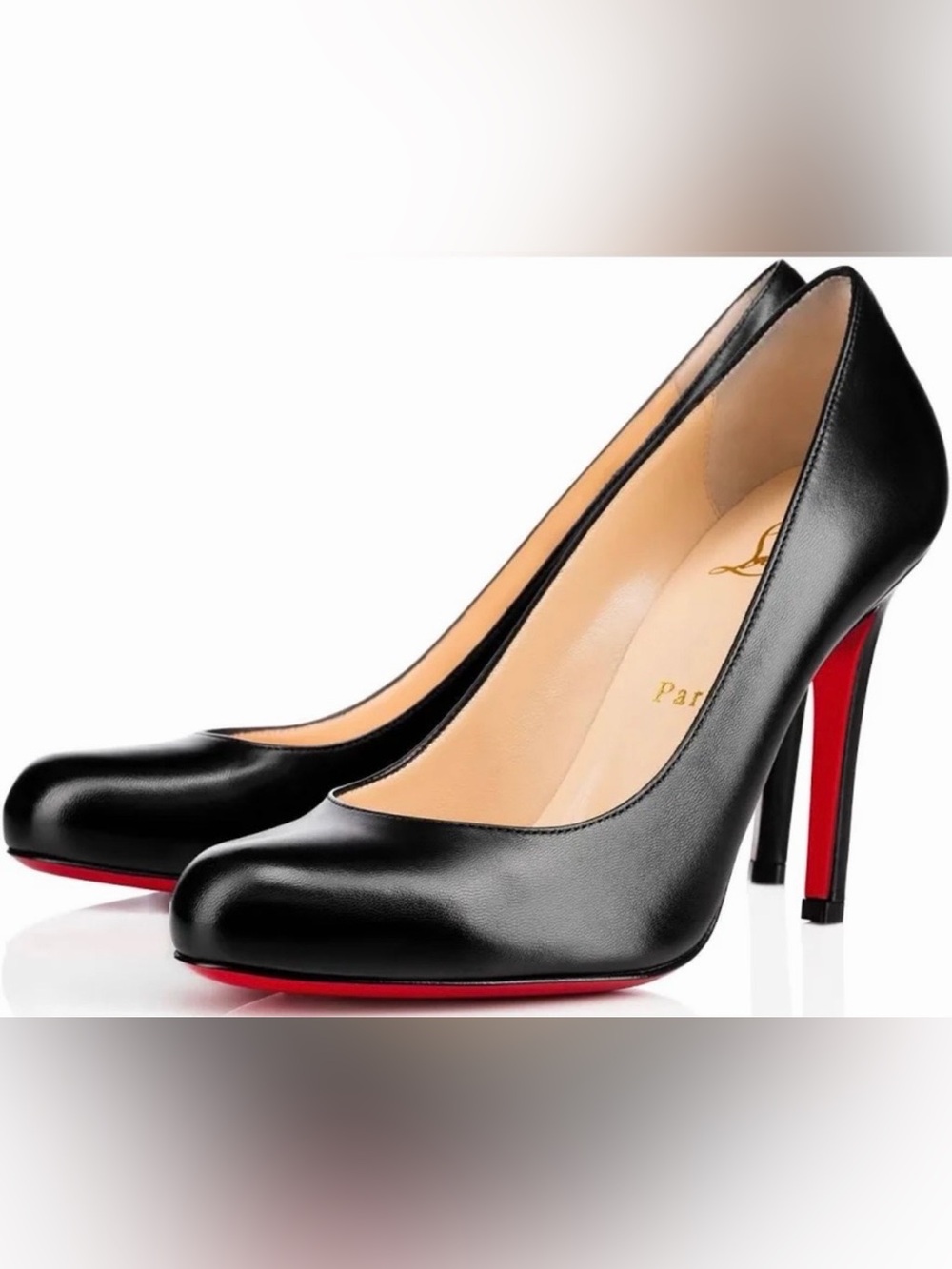 Christian Louboutin Simple Pump
- Black Leather - 85mm Heel